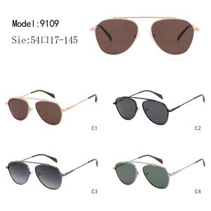 Gafas de Sol de Piloto con Marco Ovalado de Metal, Lentes Verdes, Protección UV400, Unisex, para Uso en Exteriores - Product Image 3