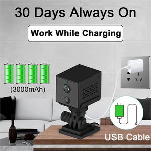 كاميرا صغيرة لاسلكية من Wistino بدقة 3 ميغا بيكسل للرؤية الليلية بالألوان مع إنذار وتوصيل كاشف للحركة كاميرا 4G للأمن الداخلي - Product Image 4