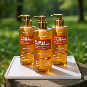 KUNDAL <b>Honey</b> & Macadamia Body Wash 500ml Natural Moisturizing Baby Powder Scent - Product Image 3