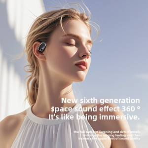 หูฟัง OWS แบบส่งเสียงผ่านกระดูก หูฟังไร้สายแบบเปิดหู สำหรับเล่นกีฬา หูฟังไร้สายพร้อมไมโครโฟน - Product Image 4