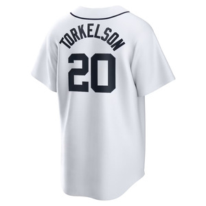 2025 Heren/Dames Detroit Thuisshirt Custom Baseball Shirts Gestikte Geborduurde Jeugd Uniformen Met Logo's - Product Image 2