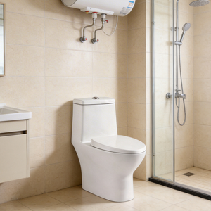 Integrated One Piece Modern Dual-Flush Ceramic <strong>Toilet</strong> with Water Saving Feature - Product Image 5