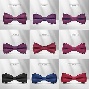 Vente de haute qualité mariage commercial formel cravate noeud papillon mariage masculin noeud papillon Satin Cravatte - Product Image 2