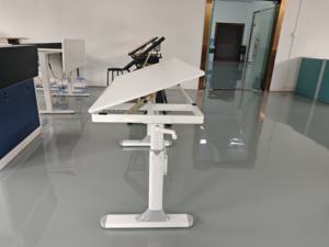 Table de peinture de bureau blanche multifonctionnelle avec hauteur relevable et extensible Design métallique moderne - Product Image 6