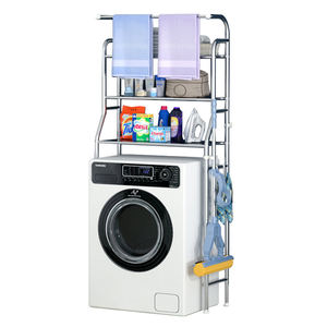 Étagère de rangement multifonctionnelle <span class=keywords><strong>à</strong></span> 3 niveaux, <span class=keywords><strong>sèche</strong></span>-<span class=keywords><strong>linge</strong></span> peu encombrant <span class=keywords><strong>pour</strong></span> serviettes, <span class=keywords><strong>machine</strong></span> <span class=keywords><strong>à</strong></span> <span class=keywords><strong>laver</strong></span> et toilettes - Product Image 1
