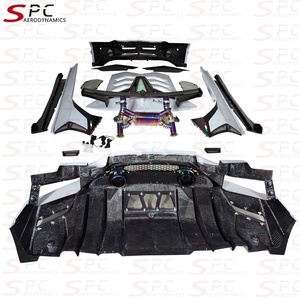 Kit carrosserie en fibre de carbone sèche SPC SVJ 2011-2022 pour <span class=keywords><strong>Lamborghini</strong></span> Aventador SVJ LP700 LP720 LP740 LP750, kit carrosserie aérodynamique amélioré - Product Image 2