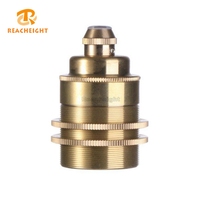 Douille de lampe vintage en laiton de haute qualité E27, support d'ampoule rétro européen
