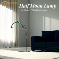 Lampu Bulan Emas Aluminium 28 Inci Grosir Seming untuk Ekstensi Bulu Mata, Lampu Cincin LED dengan Penyangga Ponsel, Suhu Warna 2700K-5600K