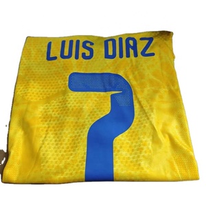 Camiseta <span class=keywords><strong>de</strong></span> Fútbol <span class=keywords><strong>de</strong></span> <span class=keywords><strong>Colombia</strong></span> 25/26/27, Nombre del Equipo Personalizado, <span class=keywords><strong>Todas</strong></span> <span class=keywords><strong>las</strong></span> Temporadas, Transpirable, Talla Grande, Absorbe la Humedad, Para Mascotas - Product Image 1