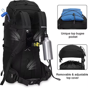 Sac à dos de randonnée en polyester imperméable avec housse de pluie pour camping alpinisme sac à dos - Product Image 2