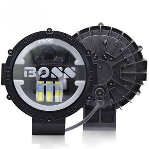 Faro LED Redondo de 7 Pulgadas y 60W, Luz Alta y Baja Blanca y Amarilla, Luces Antiniebla LED para Motocicleta, Impermeables, Universales - Product Image 1