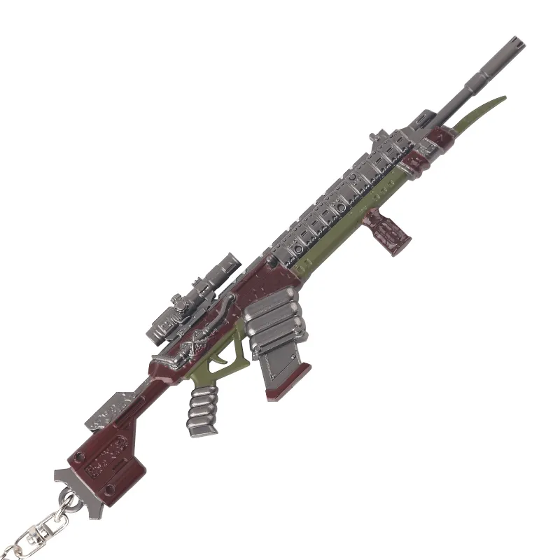 अपैक्स महापुरूष धातु Ambush बंदूक खेल संग्रह मॉडल चाबी का गुच्छा 3D धातु स्निपर मिनी बंदूकें संग्रह के लिए चाबी का गुच्छा