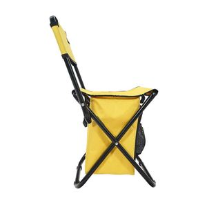 Tabouret de camping extérieur Sanxiang en tissu Oxford avec boîte de rangement et dossier - Chaise de pêche pliable portable - Vente en gros disponible - Product Image 2