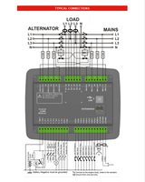 Datakom D300-MK3 Genset Télécommande D300-MK3 Générateur Démarrage Automatique Panneau de Commande Module LCD Contrôleur D300-MK3