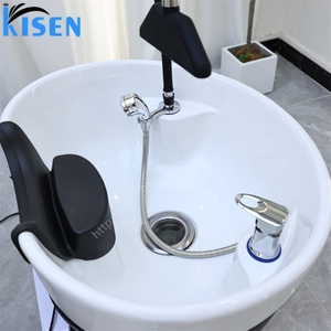 เตียงสระผมปรับเอนได้ KISEN พร้อมเก้าอี้นวดไฟฟ้าสุดหรูสำหรับร้านทำผม - Product Image 6