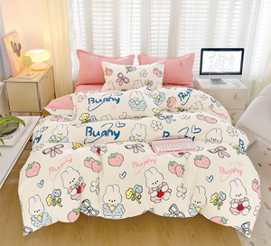 Ensemble de housses de <span class=keywords><strong>couette</strong></span> pour enfants de style coréen 140/200 housses de <span class=keywords><strong>couette</strong></span> extra épaisses ensembles de <span class=keywords><strong>couette</strong></span> imperméables en poly coton pour enfants - Product Image 4