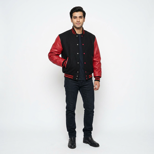 Veste universitaire personnalisée en toile, matériaux de qualité supérieure, coupe ajustée, coupe-vent et imperméable, finition douce au toucher, mode haut de gamme - Product Image 1