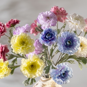 Chất lượng cao mô phỏng hoa lụa satin thổ cẩm hoa mẫu đơn, được sử dụng để trang trí và sắp xếp. - Product Image 3