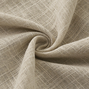 Rideaux en lin <span class=keywords><strong>beige</strong></span> DaiRui, aspect lin, semi-transparents, filtrant la lumière, à œillets, pour chambre à coucher, salon - Product Image 4