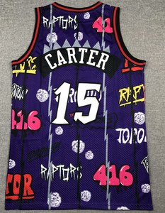 Maglie da Basket Toronto Raptors Vince Carter 2025, Ricamate e Cucite, di Alta Qualità, Vendita all'Ingrosso - Product Image 2