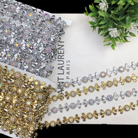 Nouvelle chaîne décorative en dentelle de 1,7 cm pour vêtements ethniques, bordure en perles de plastique pour vêtements, robe de bal de fin d'année