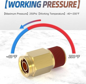 Raccord en laiton à emboîtement rapide DOT pour système d'air de semi-remorque, vente en gros directe usine chinoise - Product Image 5