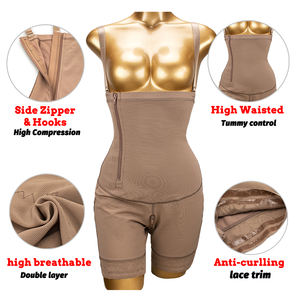 Promosyon yan Zip dantel yüksek bel popo kaldırıcı Shapewear korseler S karın karın kontrol zayıflama kuşak vücut kontrol külot - Product Image 2