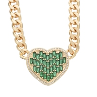 Bijoux fantaisie personnalisables, luxe discret, pendentif cœur plaqué or, zircon et collier d'amour pour femmes