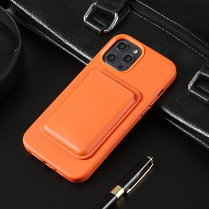 Custodia per cellulare in pelle originale ricarica Wireless magnetica per <span class=keywords><strong>Apple</strong></span> <span class=keywords><strong>Iphone</strong></span> 13 12 <span class=keywords><strong>11</strong></span> Pro Max custodia in vera pelle Premium - Product Image 2