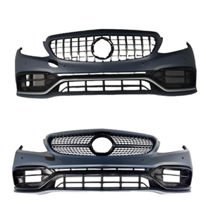 Nouveau kit carrosserie de style AMG premium 2021 pour Classe C W205, plastique PP de haute qualité, ensemble pare-chocs avant/arrière, ajustement parfait à 100%, convertit en <span class=keywords><strong>C63</strong></span> <span class=keywords><strong>S</strong></span> - Product Image 5