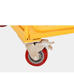 Aangepaste <span class=keywords><strong>4</strong></span> Wiel Opvouwbare Magazijn Zware 500Kg <span class=keywords><strong>Platform</strong></span> Gaas Logistiek Rolkar Kooi <span class=keywords><strong>Trolley</strong></span> Voor Supermarkt - Product Image 6