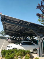 Structure de système d'installation photovoltaïque pour parking, imperméable, complet, avec panneaux solaires pour abri de voiture