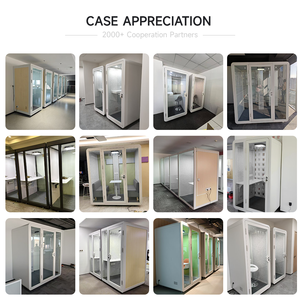Diseño moderno <span class=keywords><strong>Steelcase</strong></span> Marco de acero Oficina móvil Privacidad Teléfono Pod Cabina insonorizada Cubículo para oficina o uso en el hogar - Product Image 6