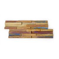 Panneau mural décoratif 3D en bois naturel rustique et écologique, élégant pour la chambre à coucher, le salon et la décoration intérieure de la maison