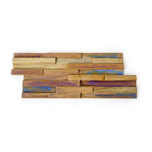 Panneau mural décoratif 3D en bois naturel rustique et écologique, élégant pour la chambre à coucher, le salon et la décoration intérieure de la maison - Product Image 1