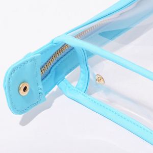 Eco-Friendly Wholesale PVC Fashion <b>Clear</b> Candy Design Cosmetic <b>Bags</b> Water Resistant for <b>Bag</b> Portable Zipper Pouches - Product Image 5