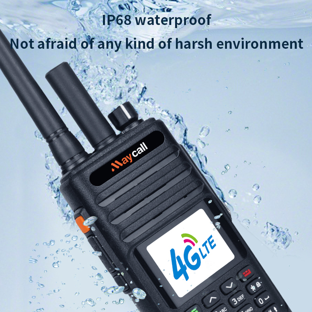 Maycall Dual-mode European Make Phone Calls 4G Poc Radio Handheld Walkie-Talkie VHF/UHF 5000km Range IP-68 Waterproof Group Call