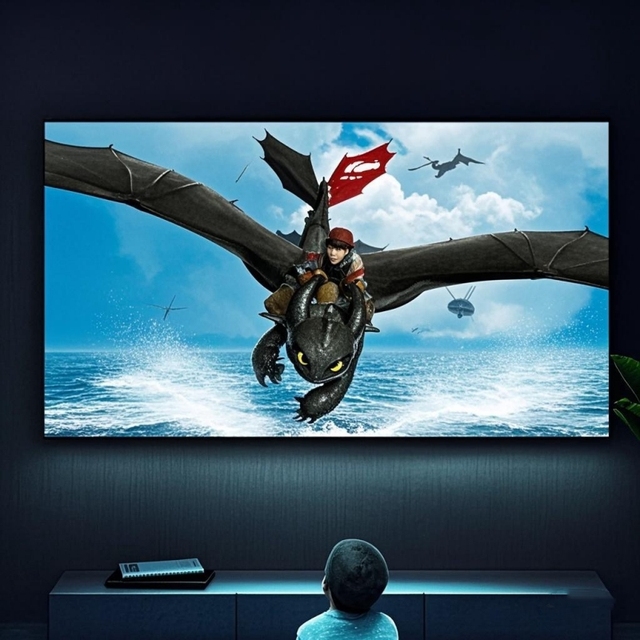 4K High-definition Wall Mounted Grey Frame ALR Screen120 100  92 150 180   Inch Border 1cm Alr Pet Fixed Frame Projector Screen