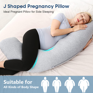 Yatone J Hình Dạng Mang Thai Thân Thiện Gối Cao Cấp Cơ Thể Công Ty Gối Siêu Mềm Sợi Nhỏ Đầy Gối - Product Image 3