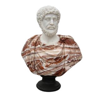 Villa decorativa italiano marmo scultura di pietra naturale del busto bianco statua di marmo <span class=keywords><strong>romano</strong></span> - Product Image 1