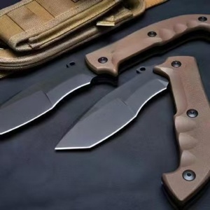 Couteau de poche pliant FOX-500 Indian Tracker personnalisable, qualité OEM, pour le camping, lame en acier à haute teneur en carbone ultra-affûtée, aluminium - Product Image 2