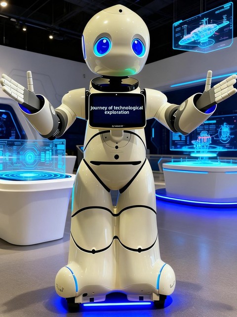 AI Science Education Robot-Android 15 OS LCD Display Voice Interaction Intelligent Outdoor Adaptability Smart Cultural Tourism