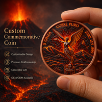 Pièce de monnaie en cuivre pur 999 de 1 oz et 5 oz, Médaille Ange de l'Indépendance, Relief 3D, Effet UV couleur, Art mexicain de la Liberté