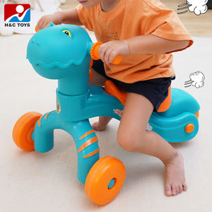 Divertido triciclo eléctrico de <span class=keywords><strong>3</strong></span> ruedas, dinosaurio de dibujos animados, coche deslizante, Juguete musical y ligero para niños seguros de <span class=keywords><strong>2</strong></span> a 4 años, hecho de plástico - Product Image 2