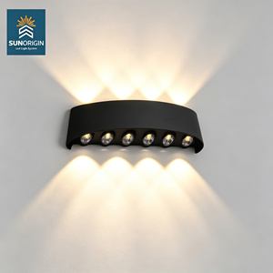 Lampe murale extérieure ovale 2W 4W 6W 8W 10W 12W, étanche IP65, éclairage mural extérieur, éclairage de jardin - Product Image 1