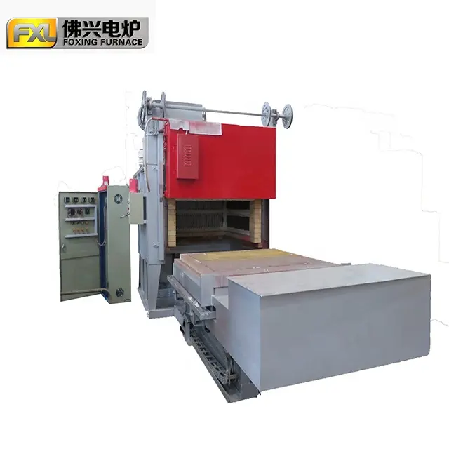 china industrial manufacture price bogie hearth resistance furnace for metal annealing