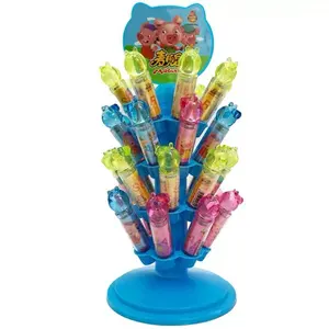 HY Spielzeug cartoon hübsches Ferkel-essen-Lichtsimulation Mund braun Zucker Kinder Fruchtgeschmack kleine Snacks-Sendungen