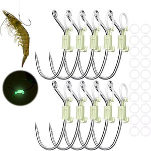 LM LM25317 Shrimp Walker - Porta Cebo Luminoso con Anzuelos Metálicos Perforados y con Púas para Señuelos de Camarones Vivos - Product Image 1