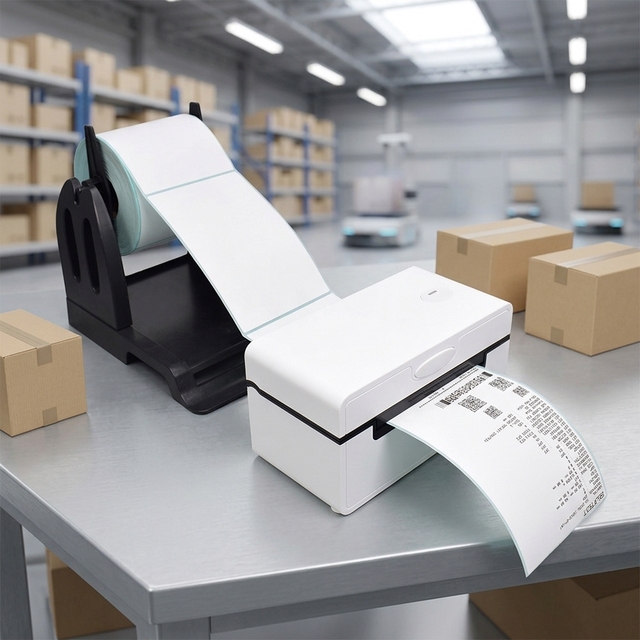 Desktop 110mm USB 203dpi Thermal Label Printer for POS System in Stock with SDK Support