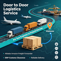 Transitaire Alibaba Amazon vers la Pologne, Varsovie, DDP, service de logistique express aérien et maritime porte-à-porte